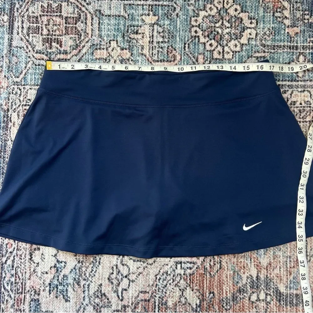 Nike Navy Blue Dri-Fit Skort Size XL Tennis Pickleball Golf Athletic Skirt Short